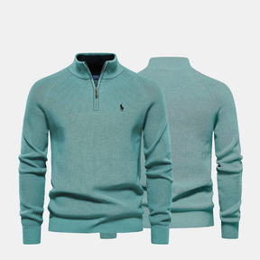 Men’s Zip Neck Knit Sweater