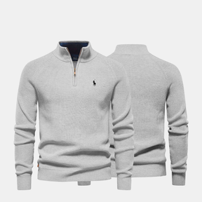 Men’s Zip Neck Knit Sweater
