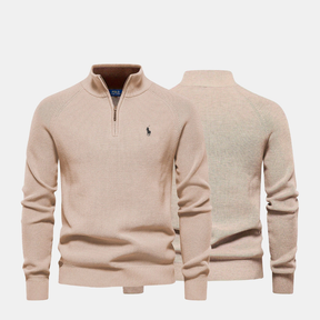 Men’s Zip Neck Knit Sweater