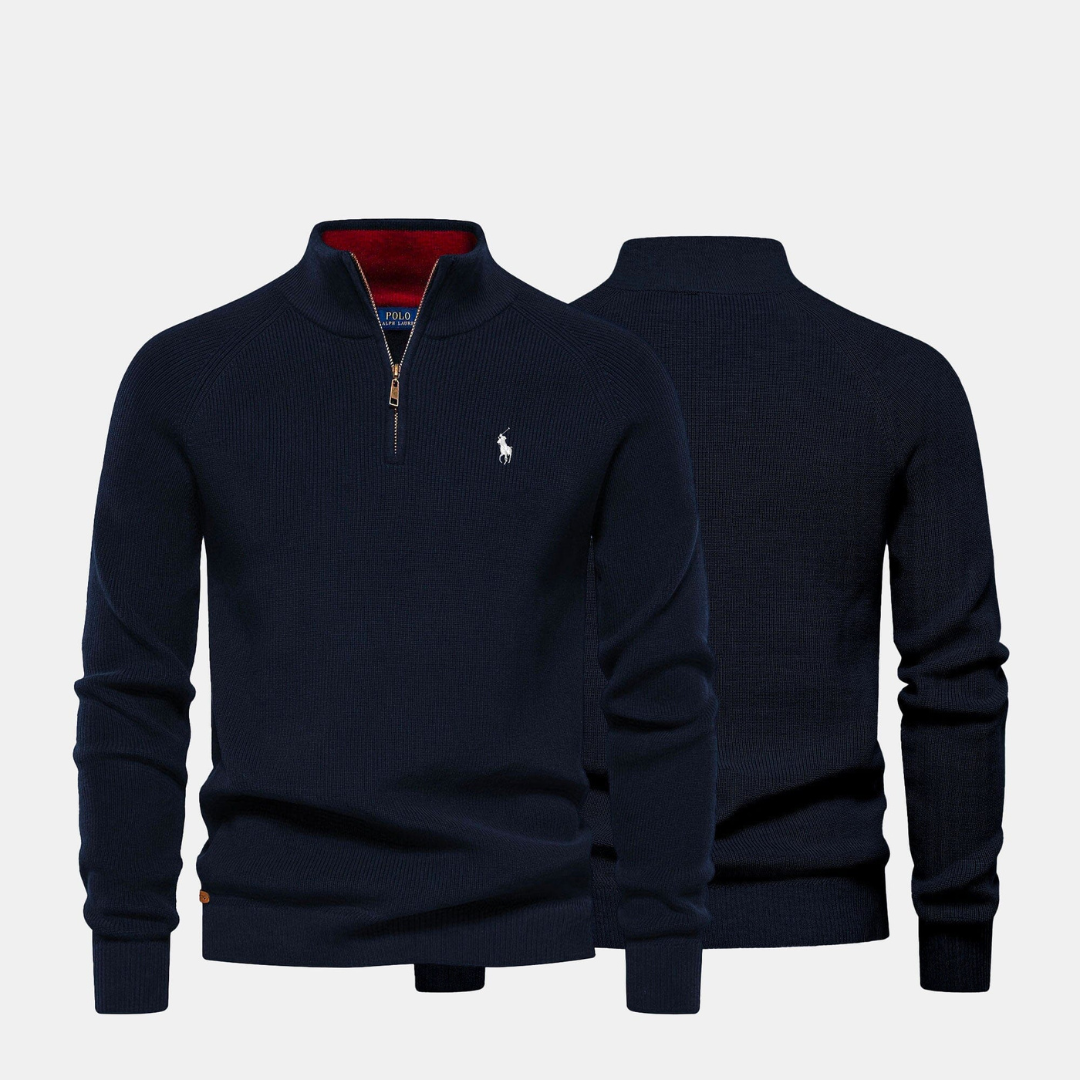 Men’s Zip Neck Knit Sweater
