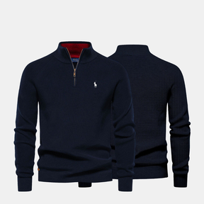Men’s Zip Neck Knit Sweater