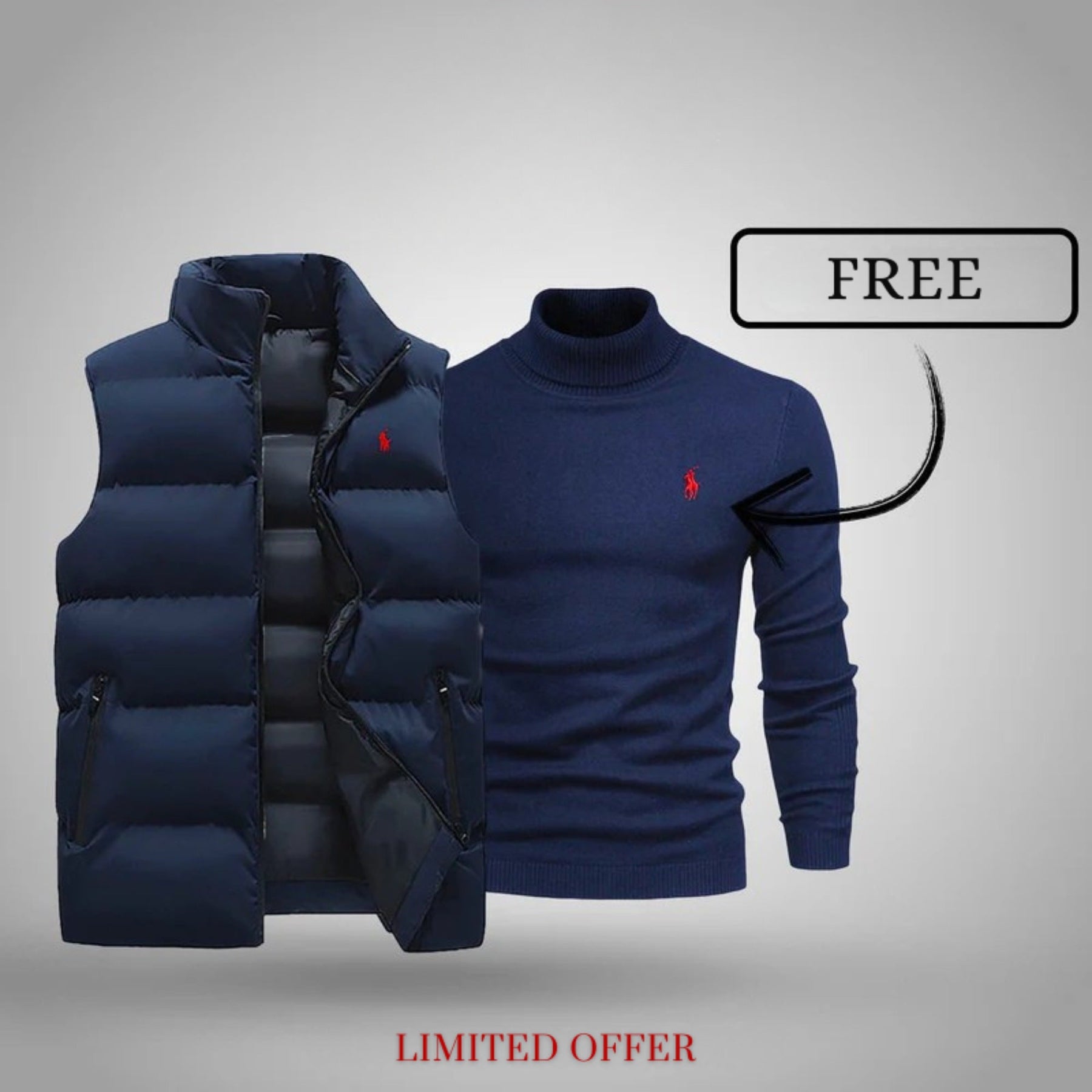 Men’s Aspen Vest + Free Jumper (Clearance)