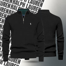 Zipped Collar Sweater - Buy 1, Get 1 FREE