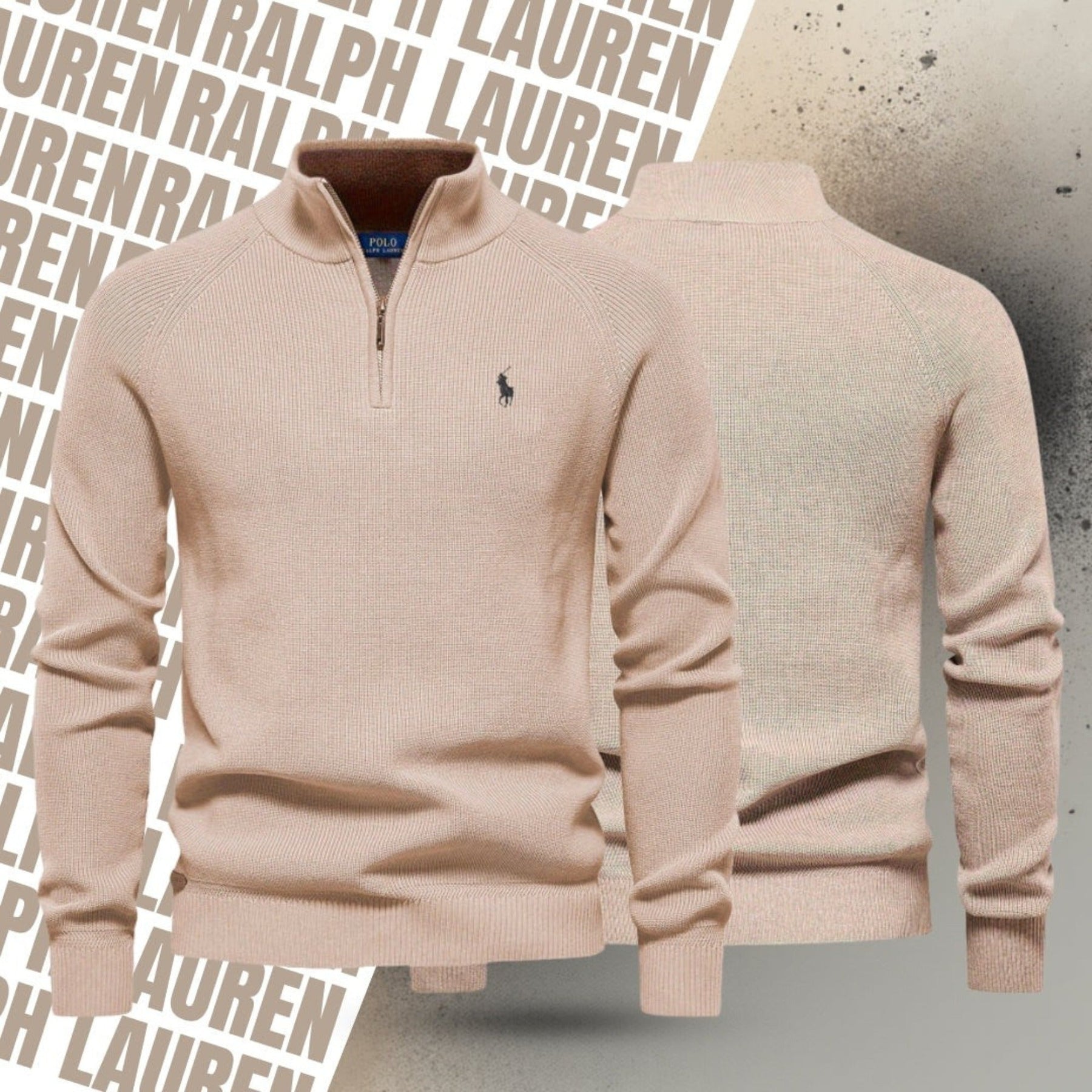 Zipped Collar Sweater - Buy 1, Get 1 FREE