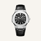Relogio de Couro Preto Luxe Civano 