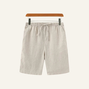Short Masculino de Linho Old Money Milford Bege 