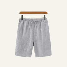Short Masculino de Linho Old Money Milford Cinza