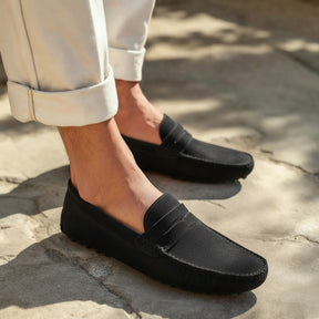 Suede Driver Loafer Cortez Black