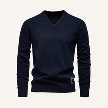Sueter Masculino Gola V Pesson Lior Azul Marinho