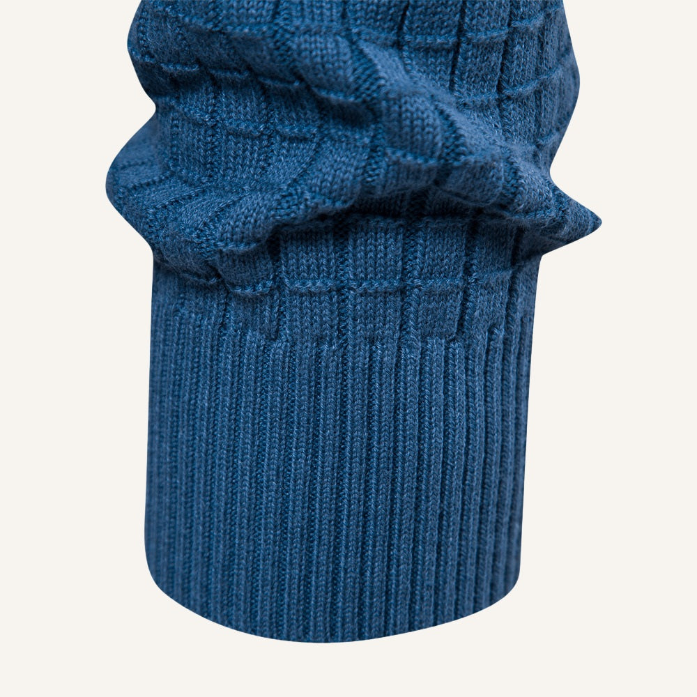 Sueter Masculino Pesson Nollan Texturizado Azul