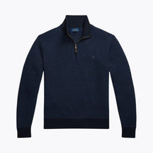 Washable Wool Quarter-Zip Sweater